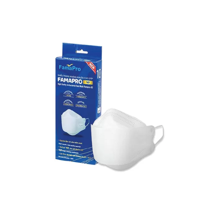 Khẩu Trang KF94 Famapro Trắng Hộp 10 Cái